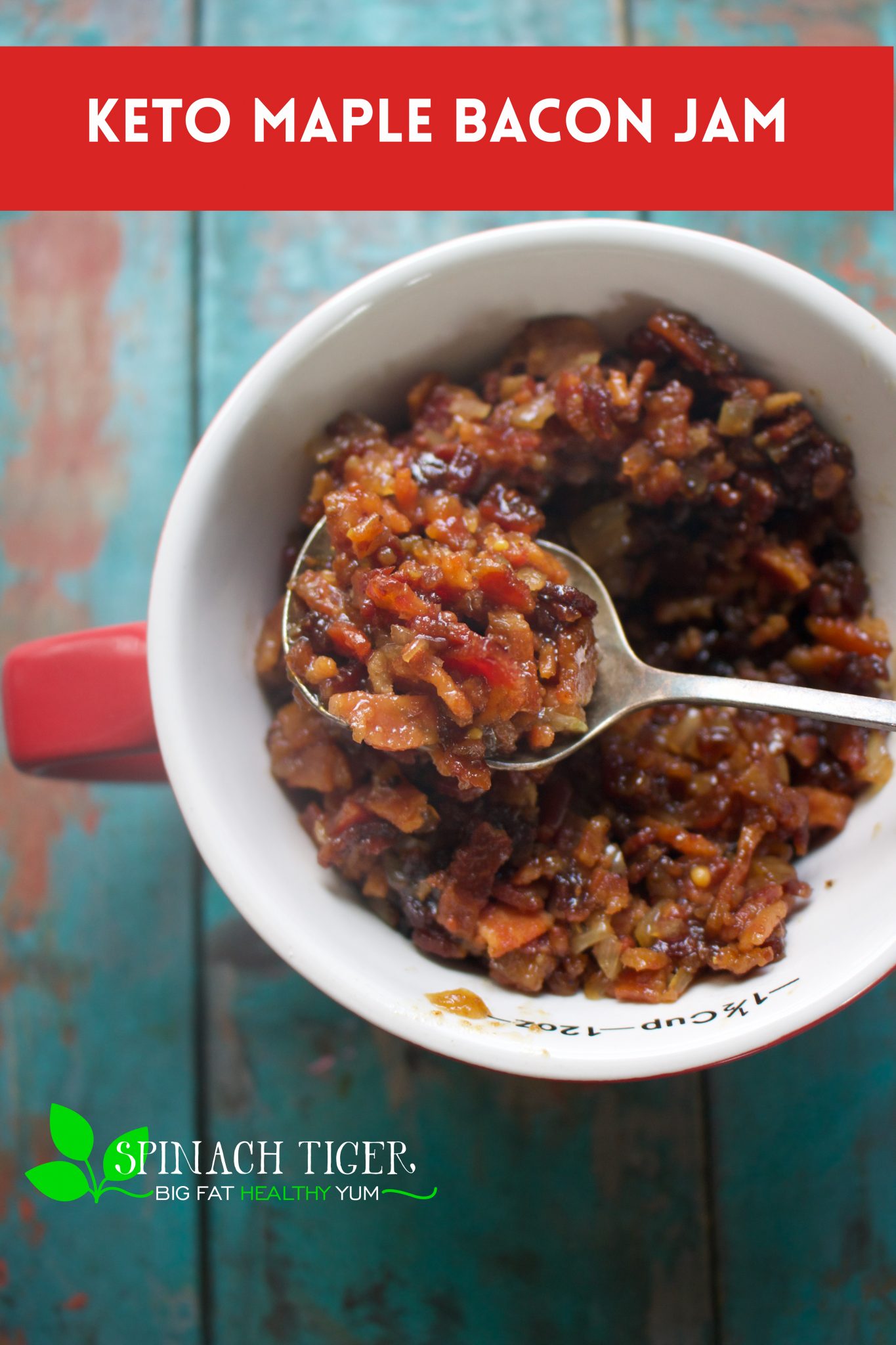 Sugar Free Maple Bacon Jam (Keto/Paleo Friendly) Spinach Tiger