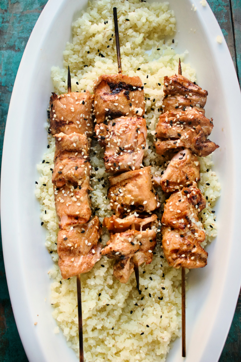 Salmon Kabobs on the Grill Venagredos