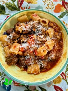 Beef rigatoni