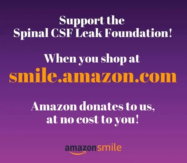 AmazonSmile Spinal CSF Leak Foundation