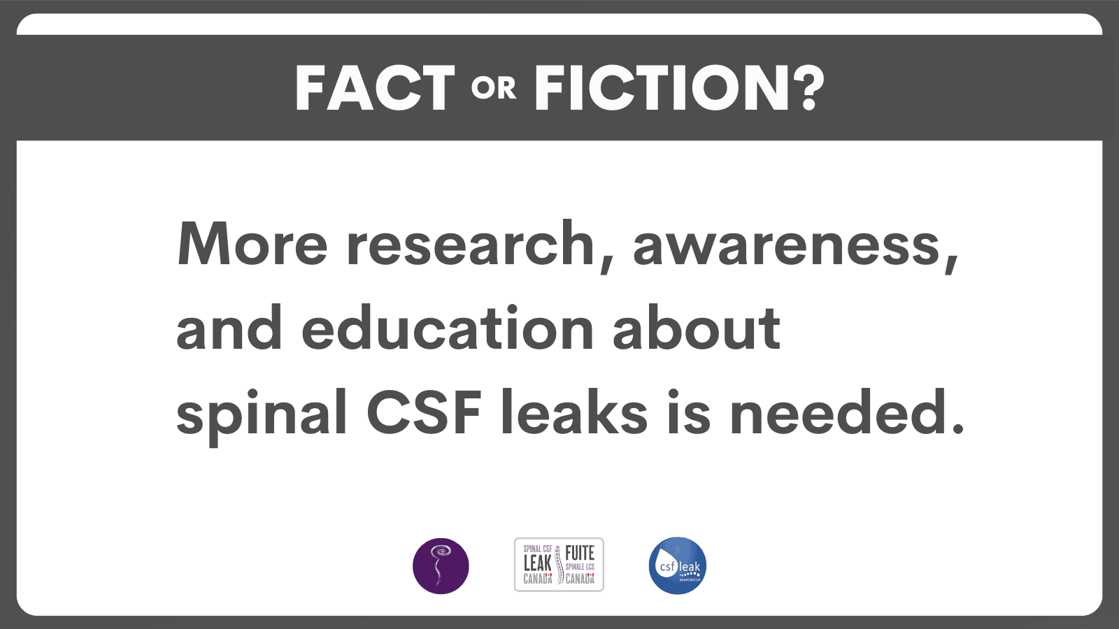 LeakWeek2022 FACT vs FICTION final! Spinal CSF Leak Foundation(08)