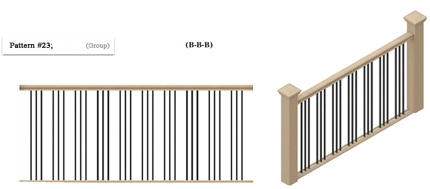 Railing Pattern Staircase Railing
