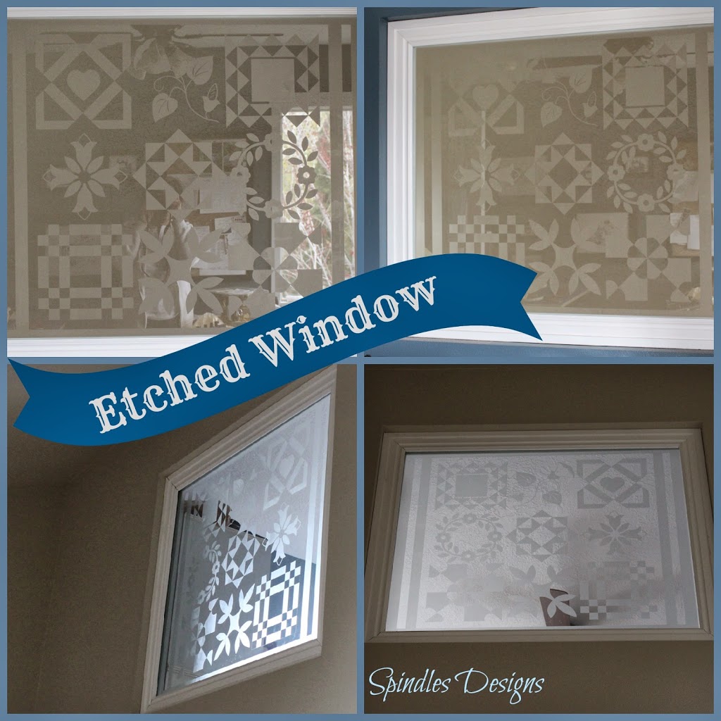 Etched Window Spindles Designs by Mary and Mags