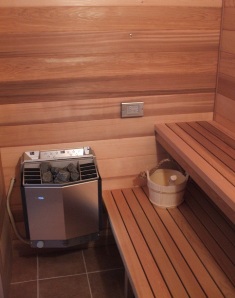 Indoor Sauna built into Residence