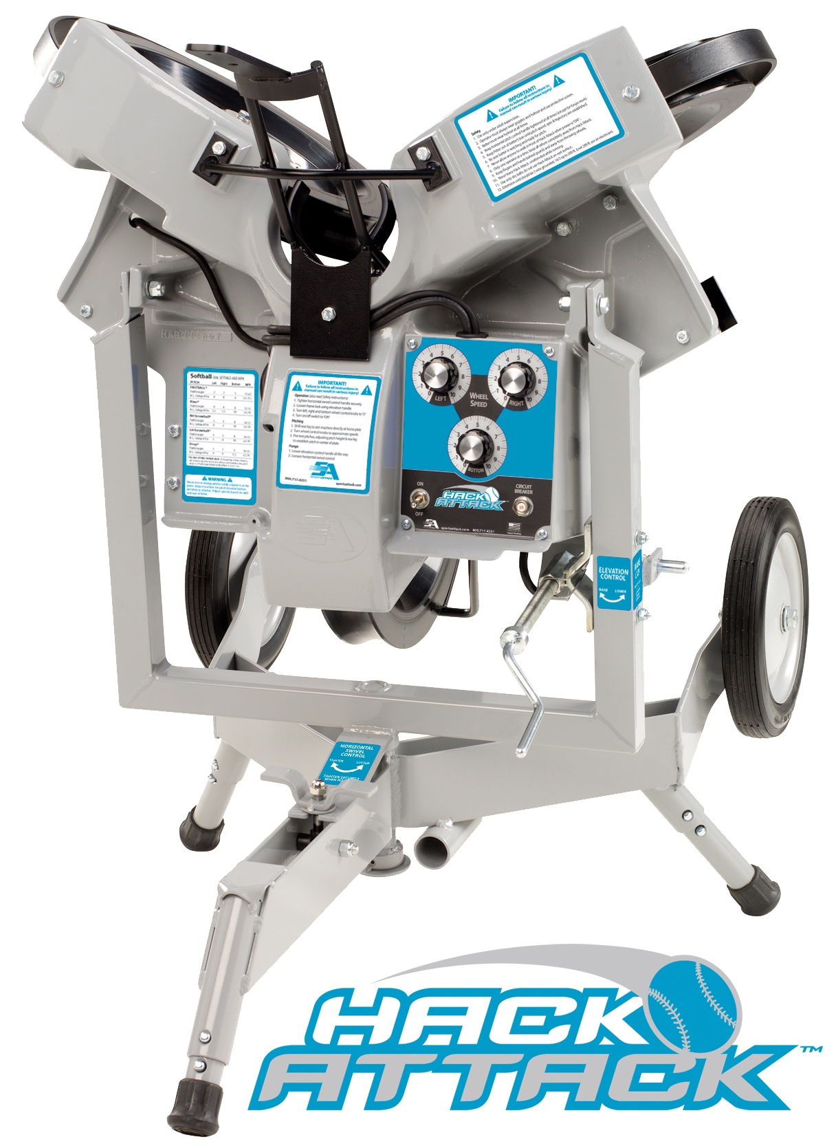 Hack Attack Pitching Machine Softball 1101100 SPI Nets Inc.