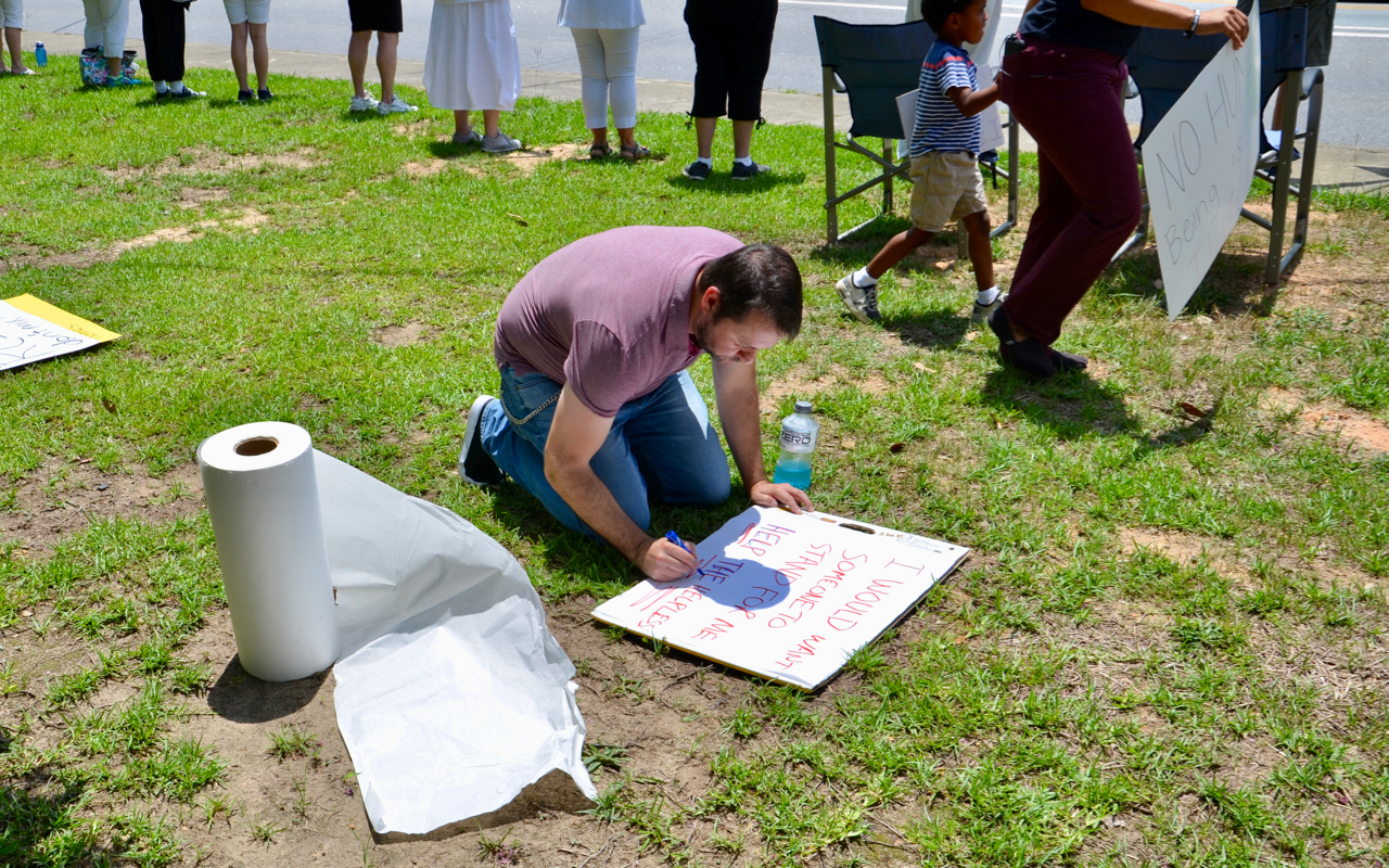 Families Belong Together Augusta, GA Spinning Code