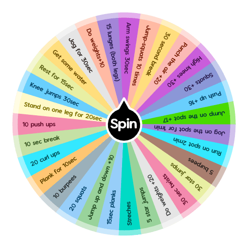 Exercise challenge 🏅 Spin The Wheel App