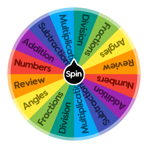 MATH Topic's Spin the Wheel Random Picker