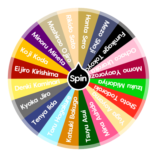 MHA class 1A Spin The Wheel App