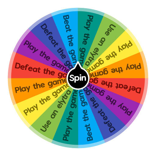 Minecraft challenges Spin The Wheel App
