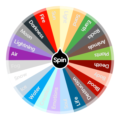 The Elements Spin the Wheel Random Picker