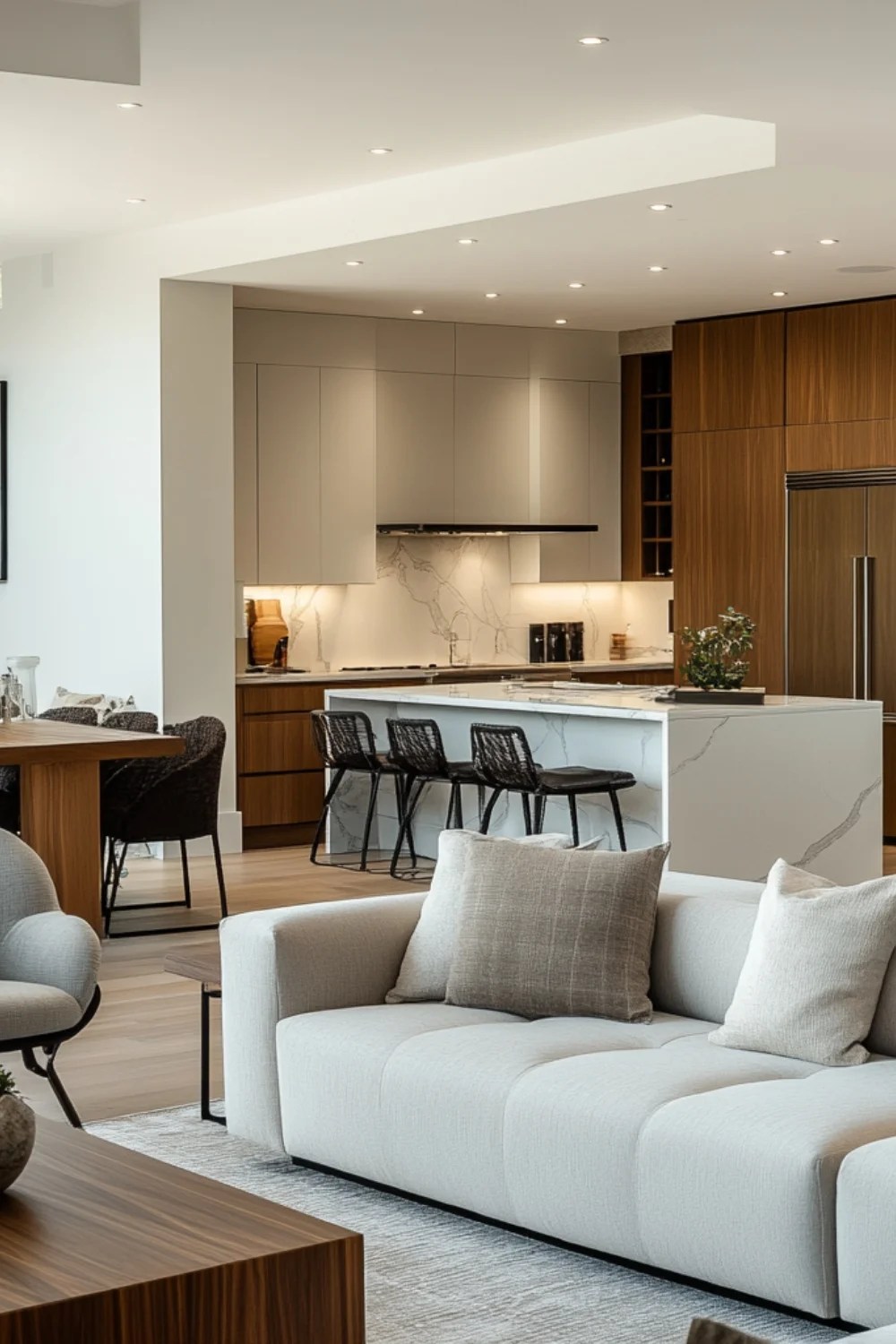 Modern OpenConcept Living Spaces SPIRE CREATIVITY