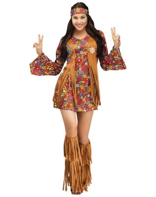 Spooktacular Creations Peace Love 60s/70s Happy Hippie Costume For