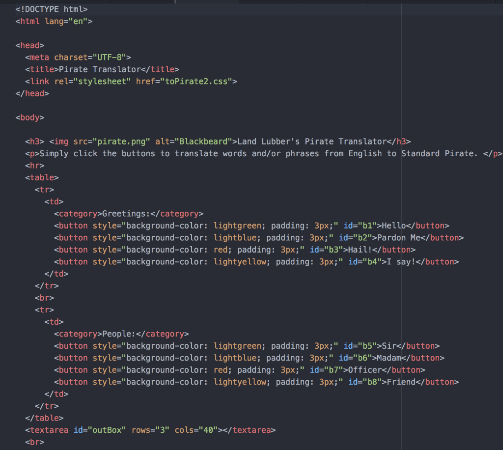 Create A Link Element To Open Another HTML Page Using JavaScript