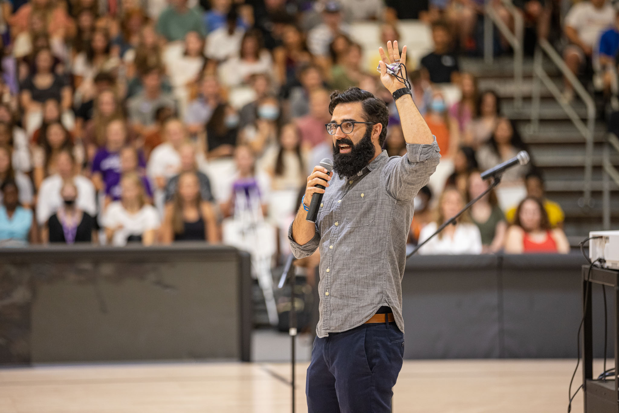 Opening Chapel Loud Music, Spiritual Messages, Even Comedy Spirit Of