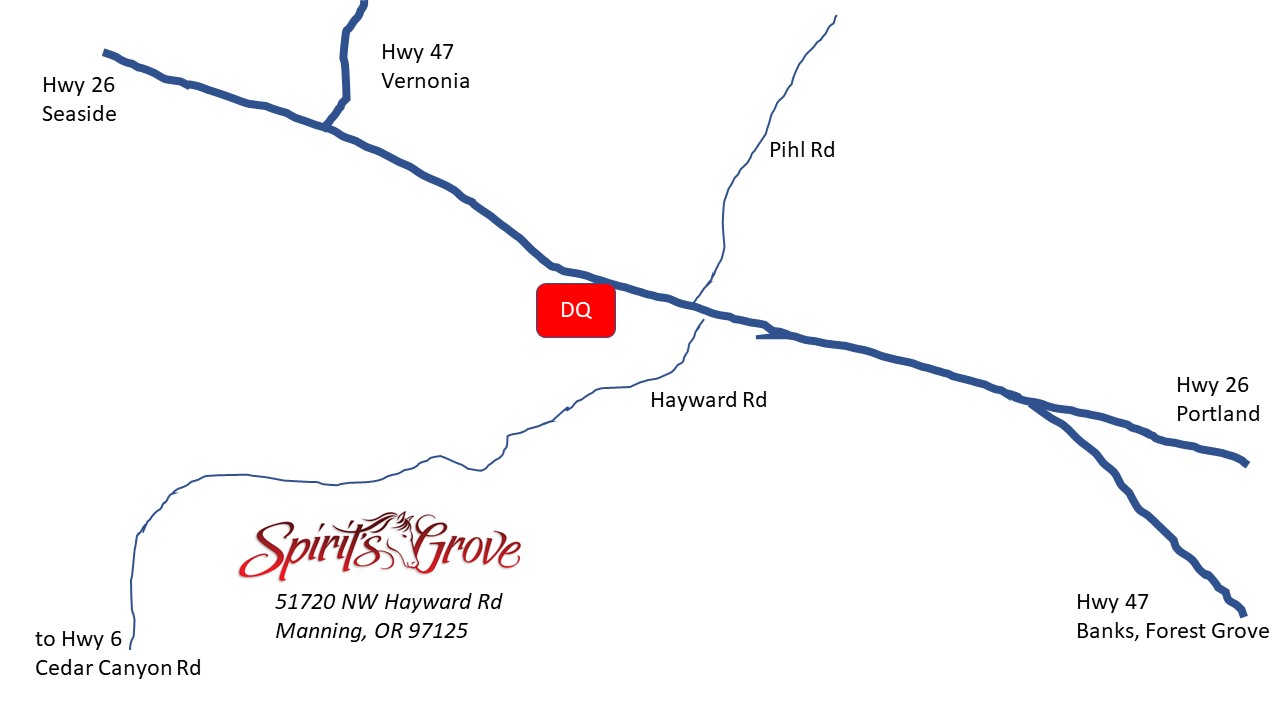 Location & Directions Spirit's Grove