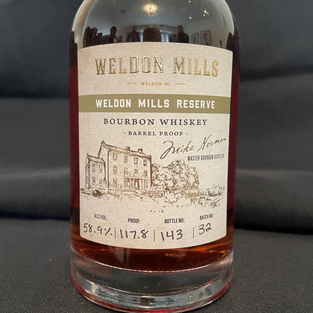 Weldon Mills Reserve Bourbon Whiskey (65) Spirits Review Online