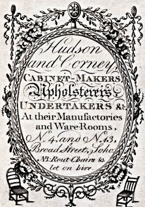 Yet More Old Furniture Trade Cards Spitalfields Life