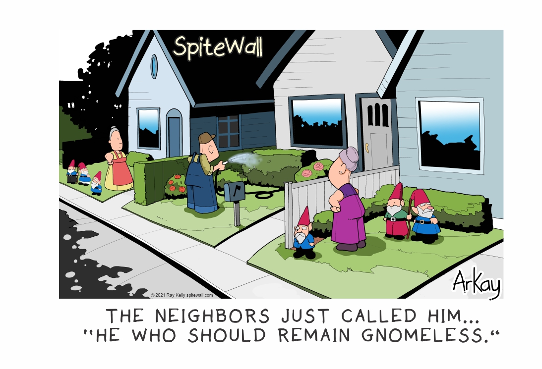 Meanwhile at the Potter’s Retirement Village Spite Wall