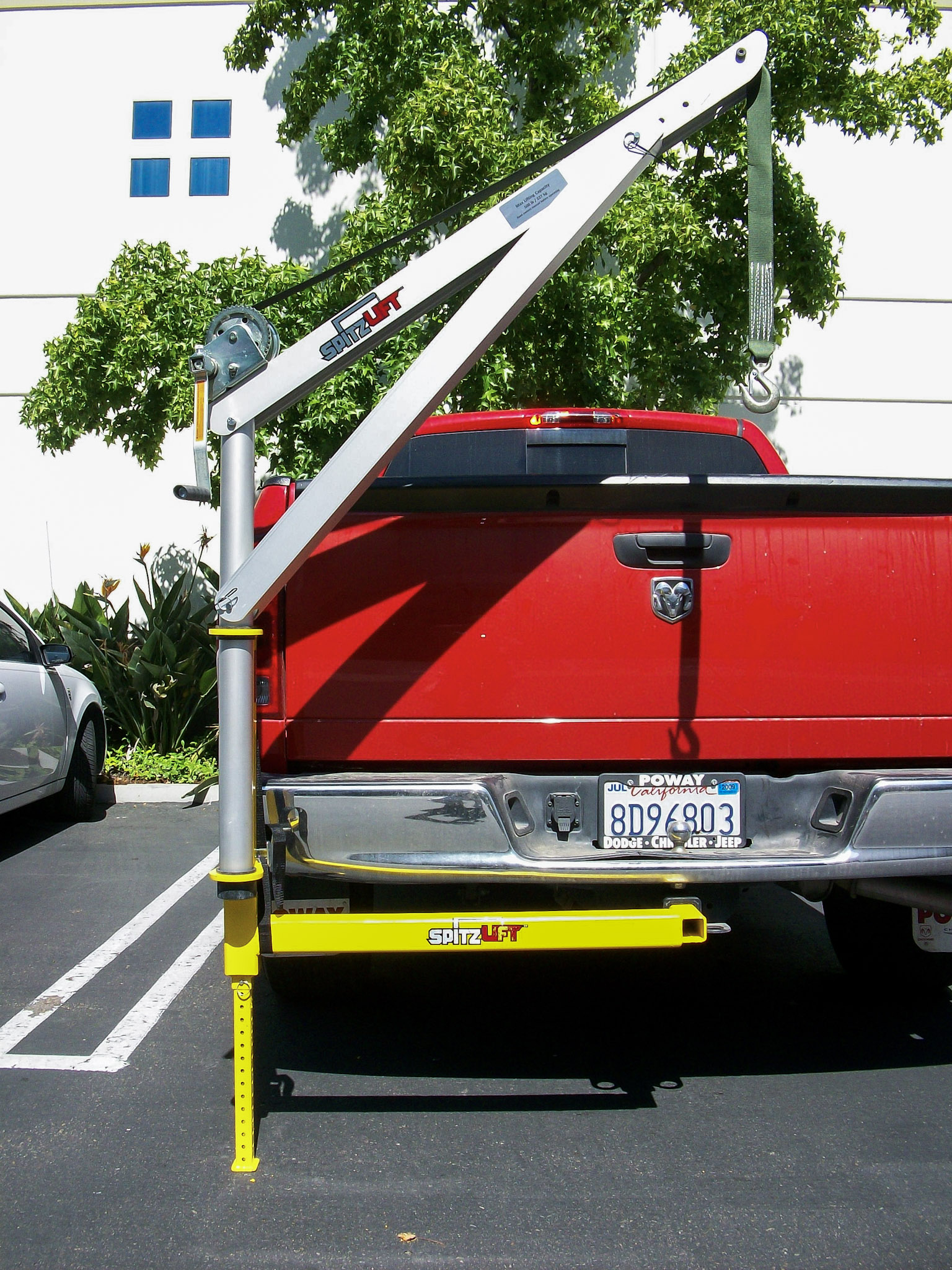 Ram Truck Spitzlift Receiver Hitch Crane SpitzLift Portable Crane