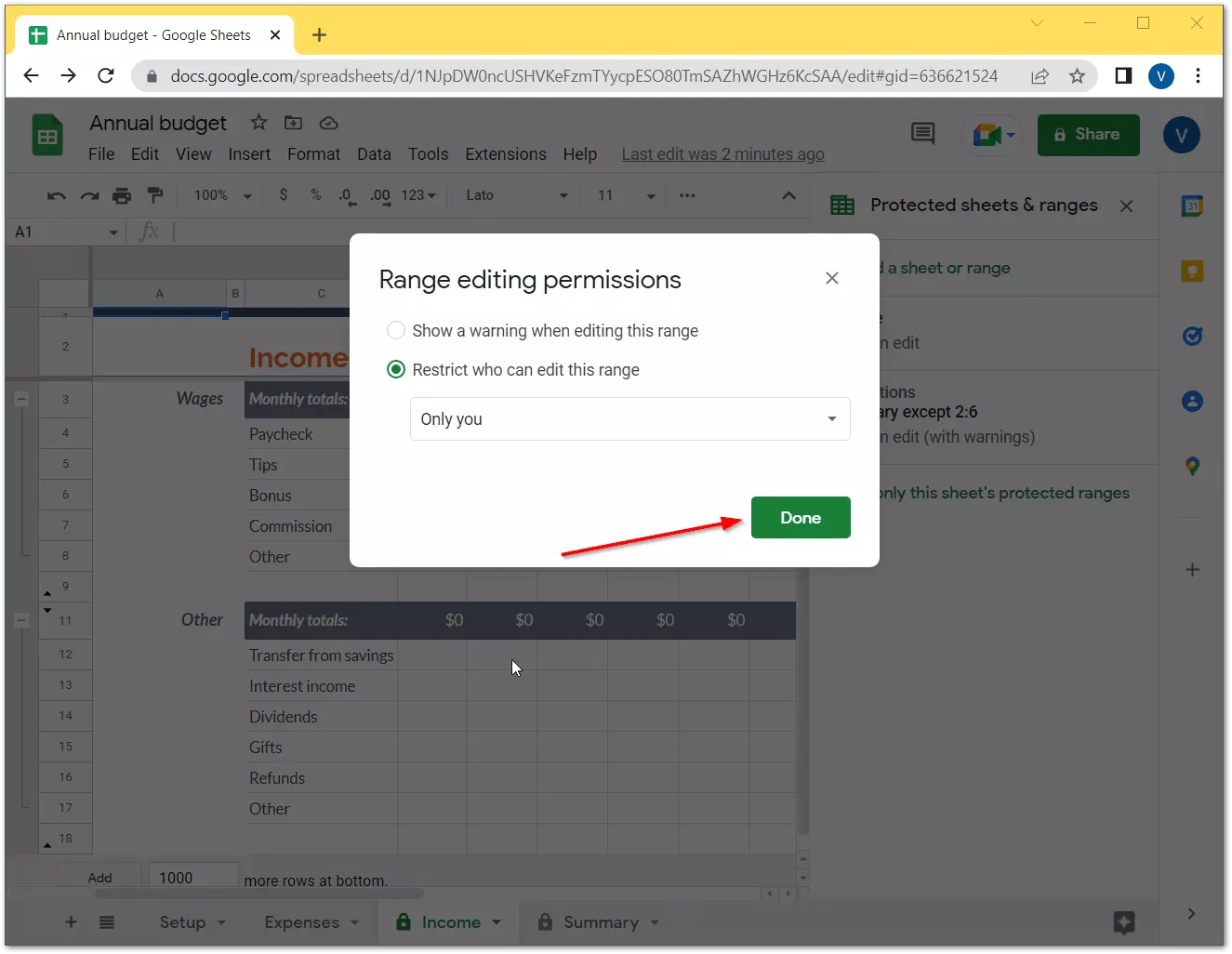 How to hide tabs from specific people in Google Sheets Splaitor