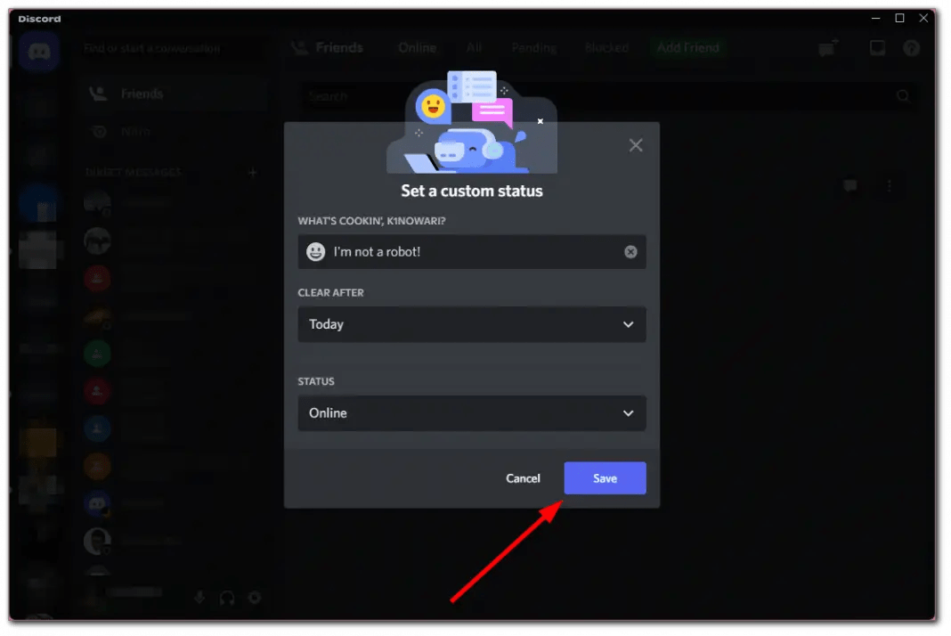 How to edit your status in Discord Splaitor