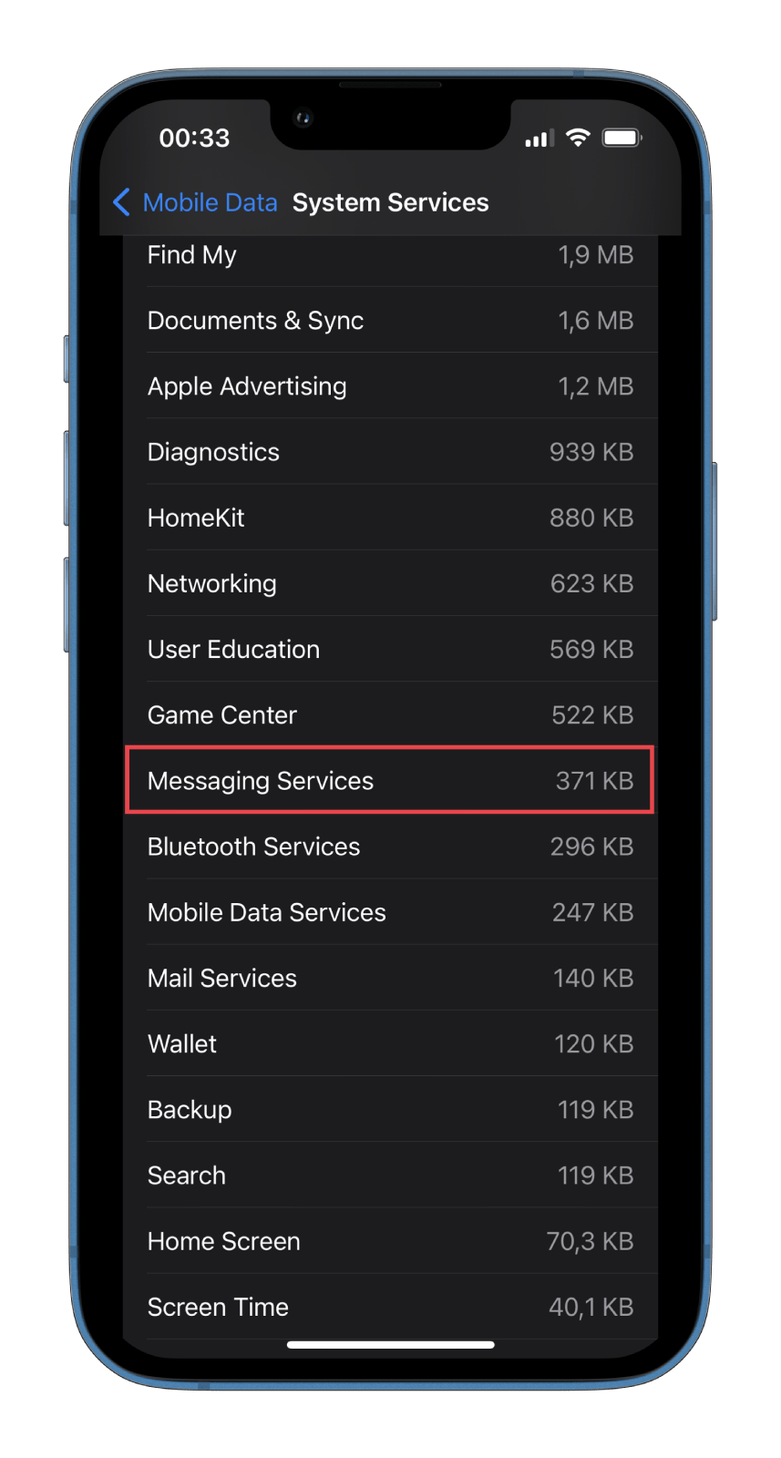 How to check iMessage data use on iPhone Splaitor