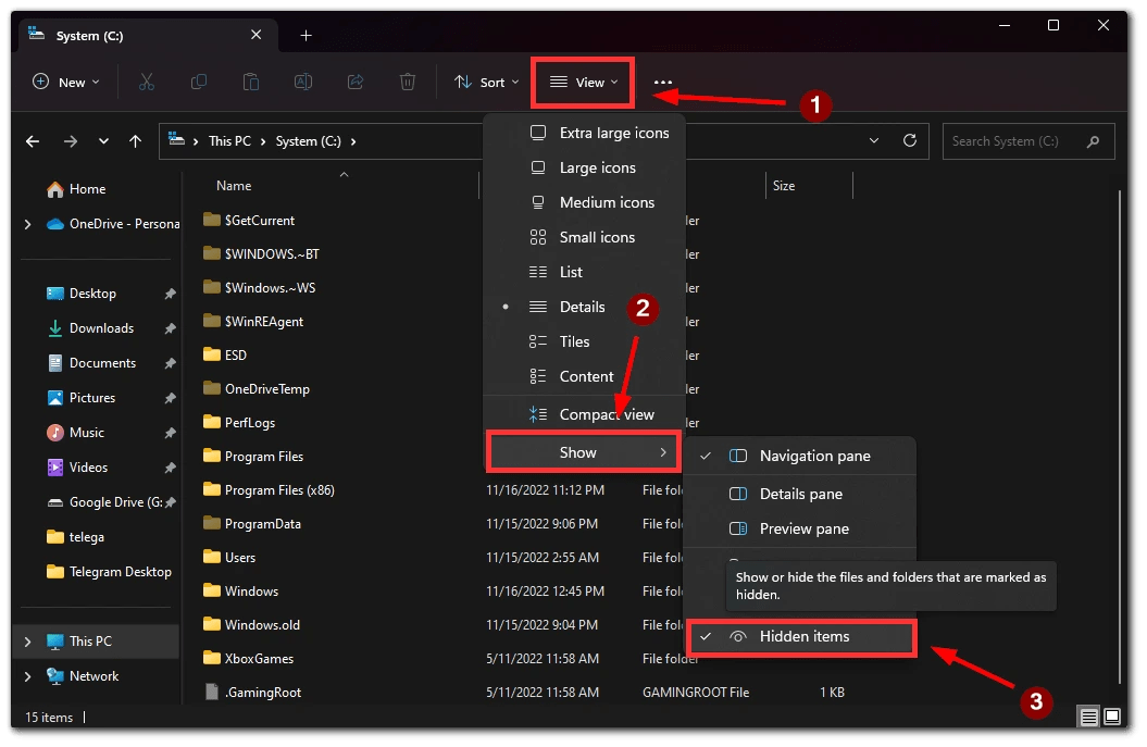 How to find large files on Windows 11 Splaitor