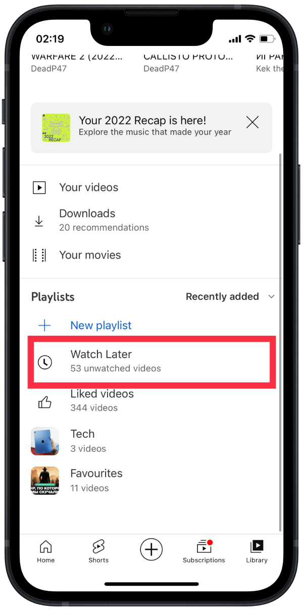 How to clear a queue on YouTube Splaitor