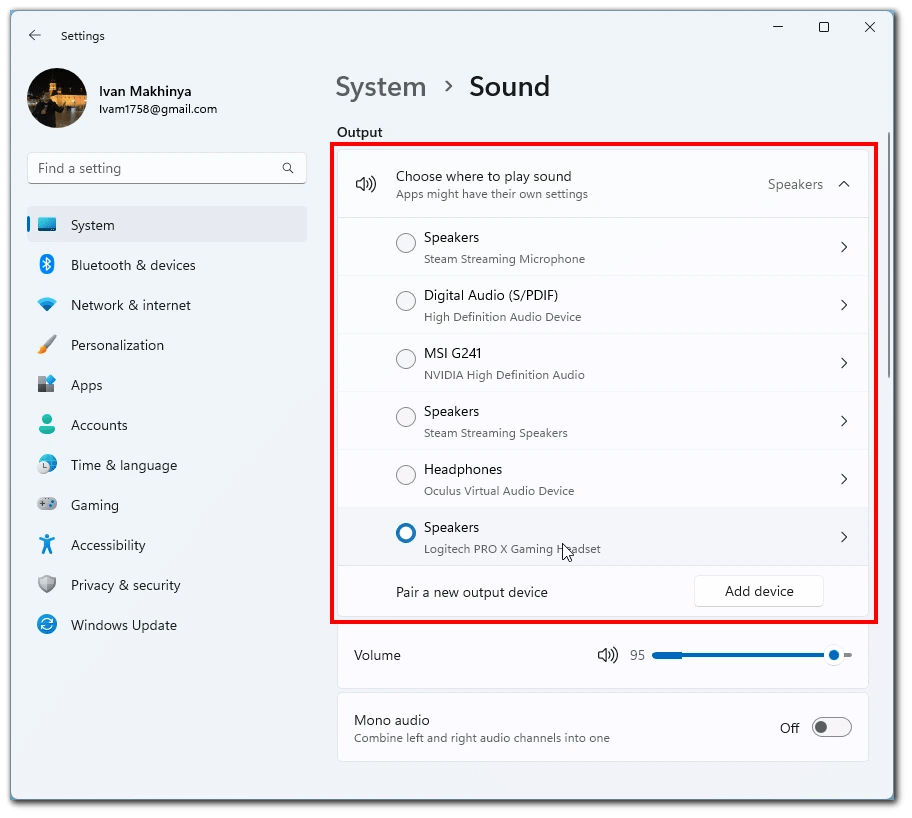 How to change audio output device in Windows 11 Splaitor