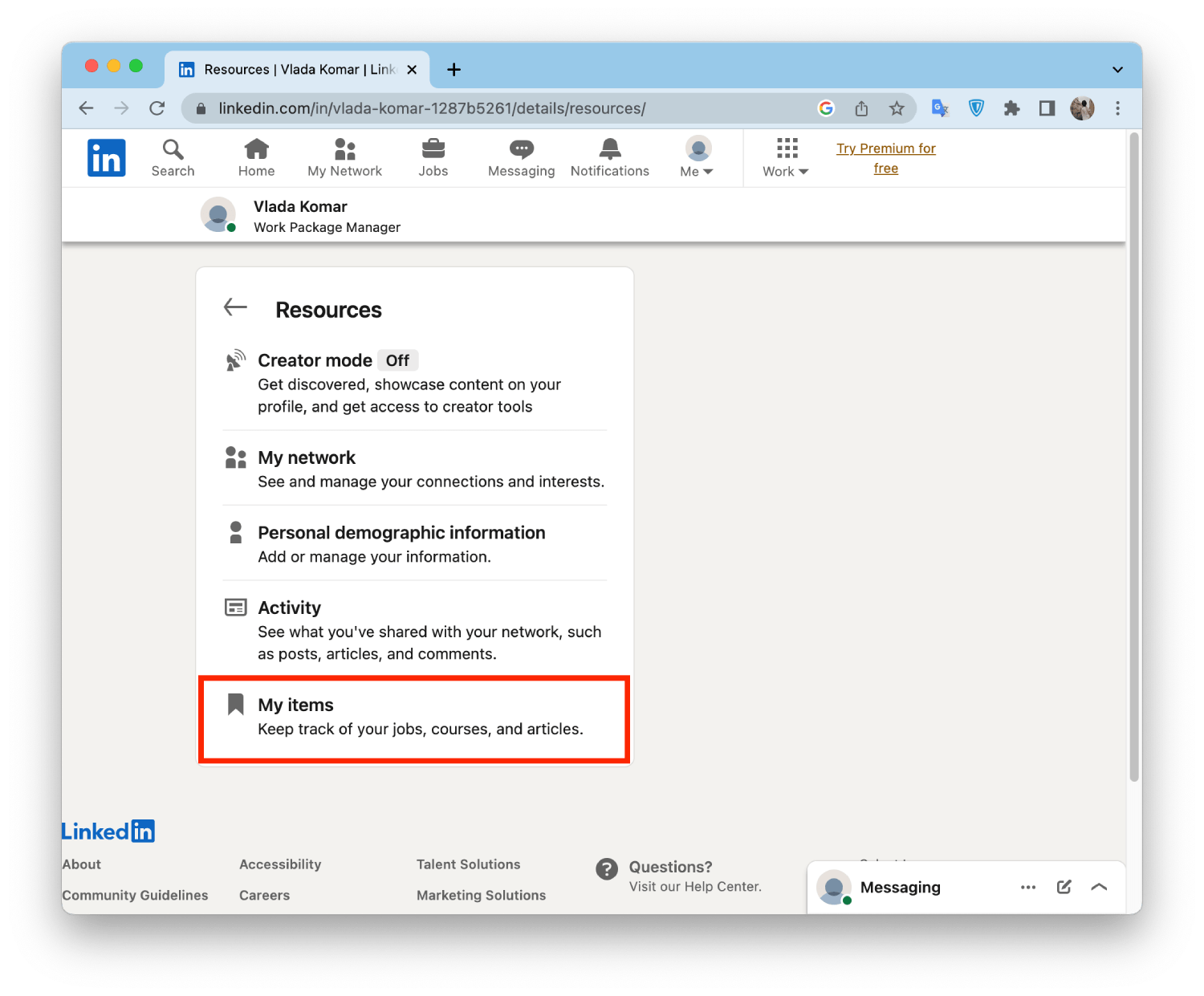 How to save and find saved items on Linkedin Splaitor