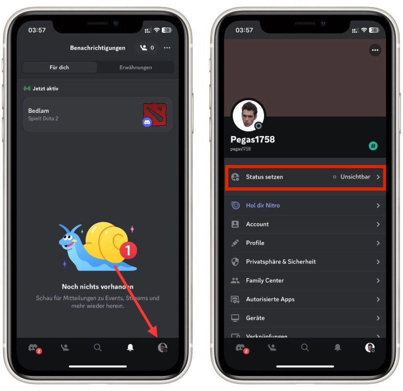 DiscordStatus wie man ihn ändert Das Splaitor