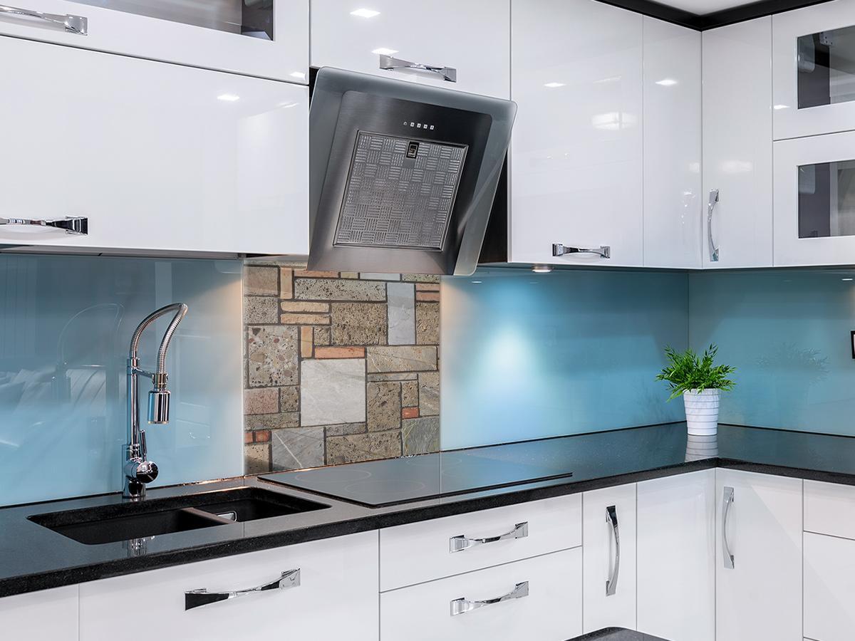 Stone Effect Kitchen Splashback Splashbacks