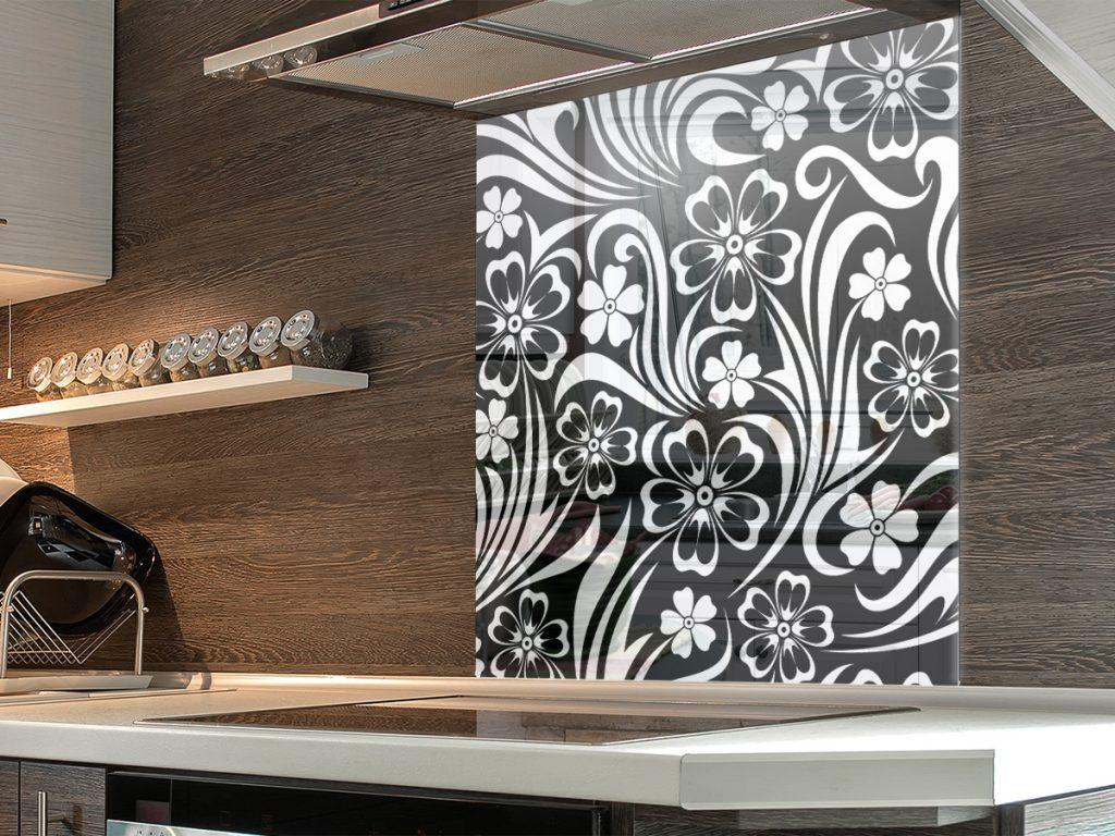 Floral Pattern Kitchen Splashback Splashbacks