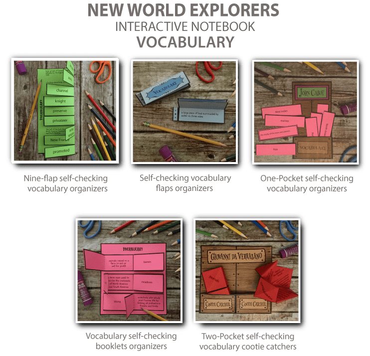 New World Explorers Interactive Notebook Activities Splash! Publications