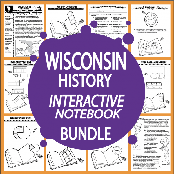 Wisconsin History State Study Digital Download Splash! Publications