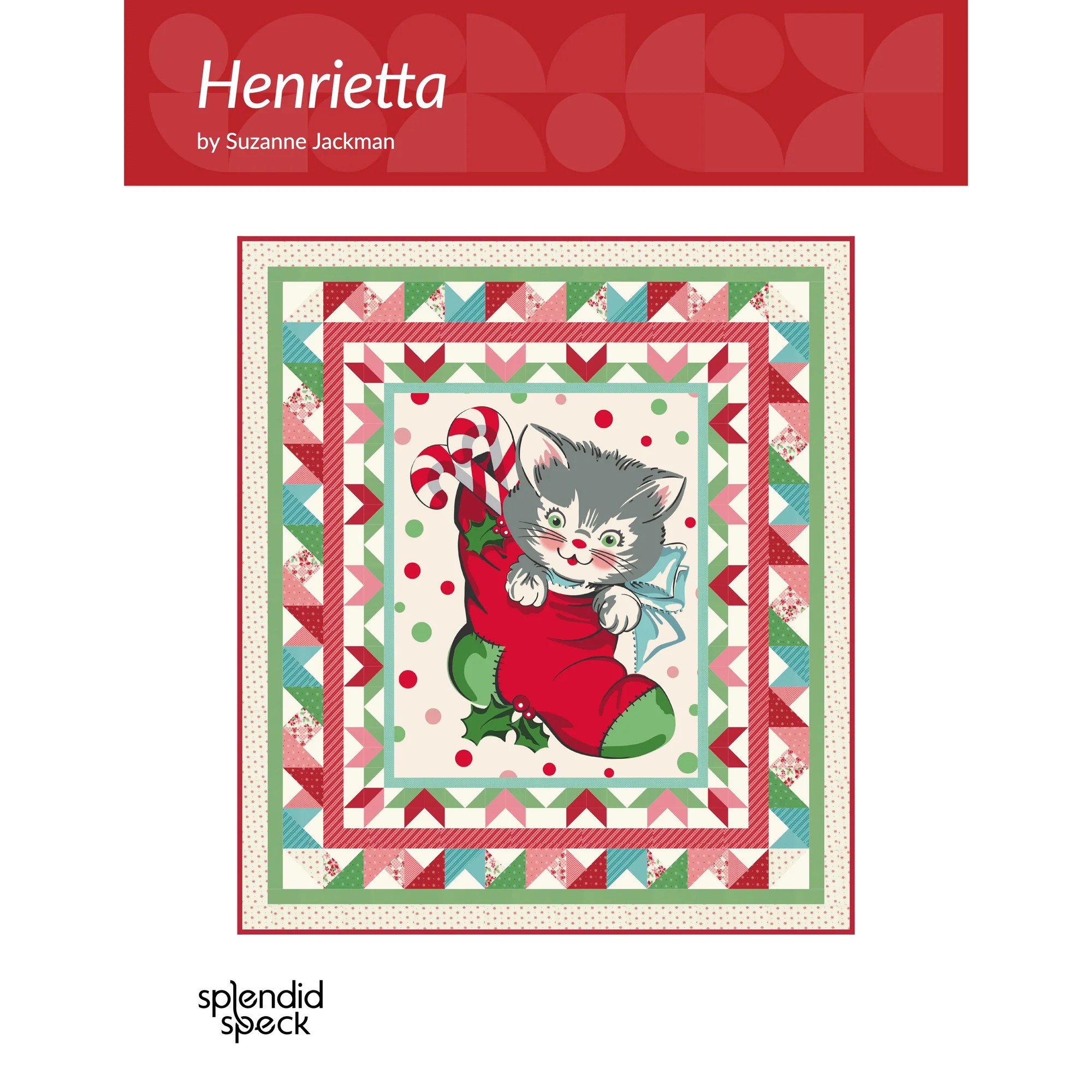 Henrietta Kitty Christmas by Urban Chiks Quilt Pattern PDF