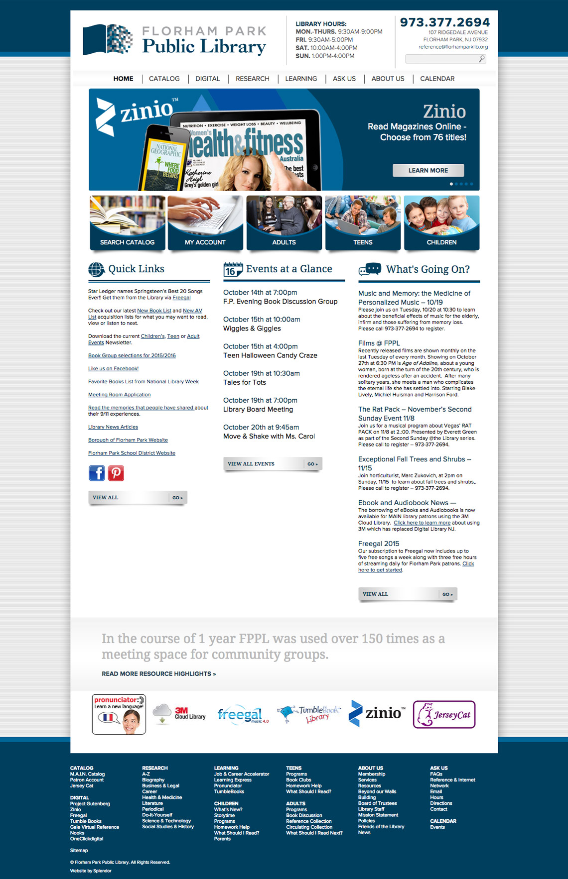 Library Website Design, Web Design for Library, NJ Web Design Firm