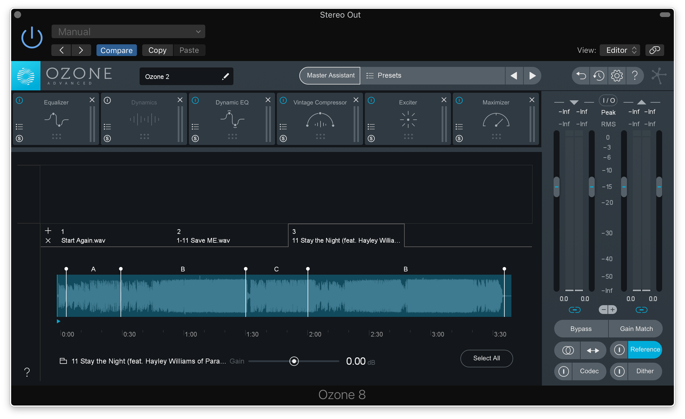 How to master with Ozone 8 Advanced and reference tracks Blog Splice