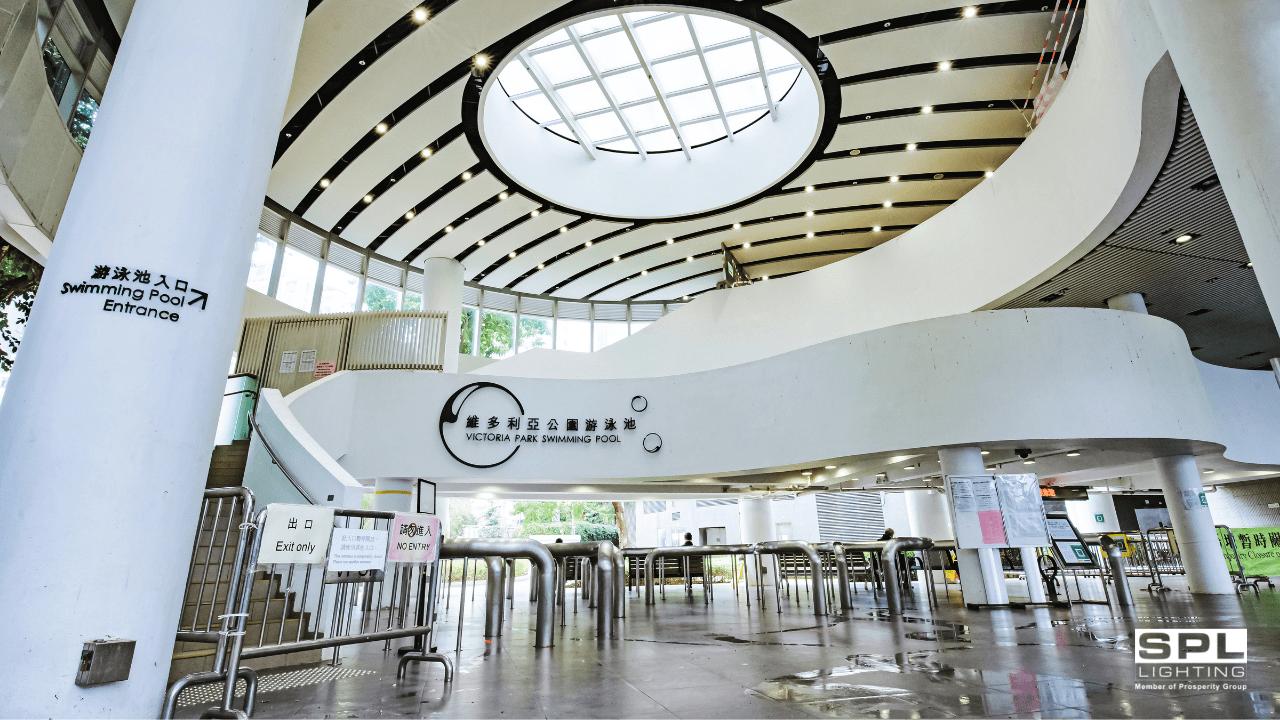 Victoria Park Swimming Pool Complex SPL Lighting Landscape Lighting