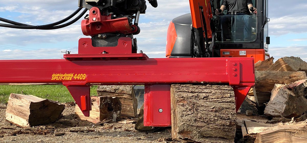 4409 32 Ton 2Way Excavator Log Splitter with 4way wedge