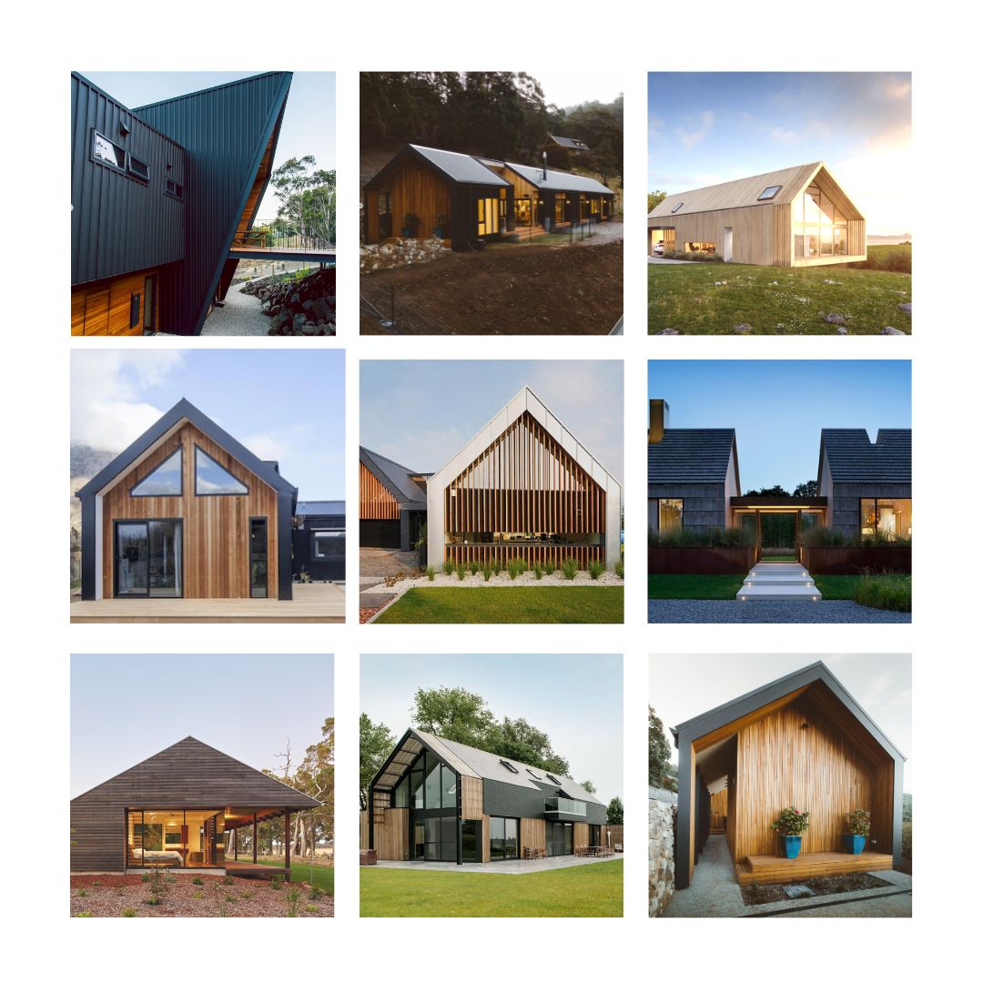 Modern Barn House Split Building