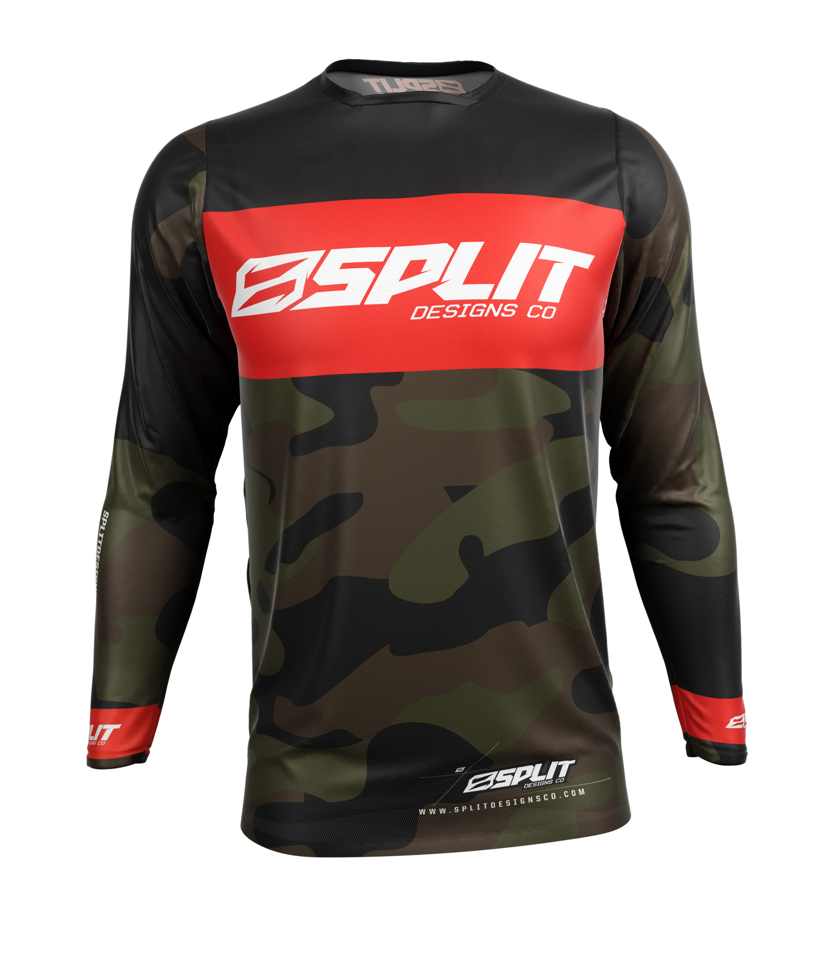 PREMIUM FIT JERSEY ‘CAMO RED’ Split Designs Co