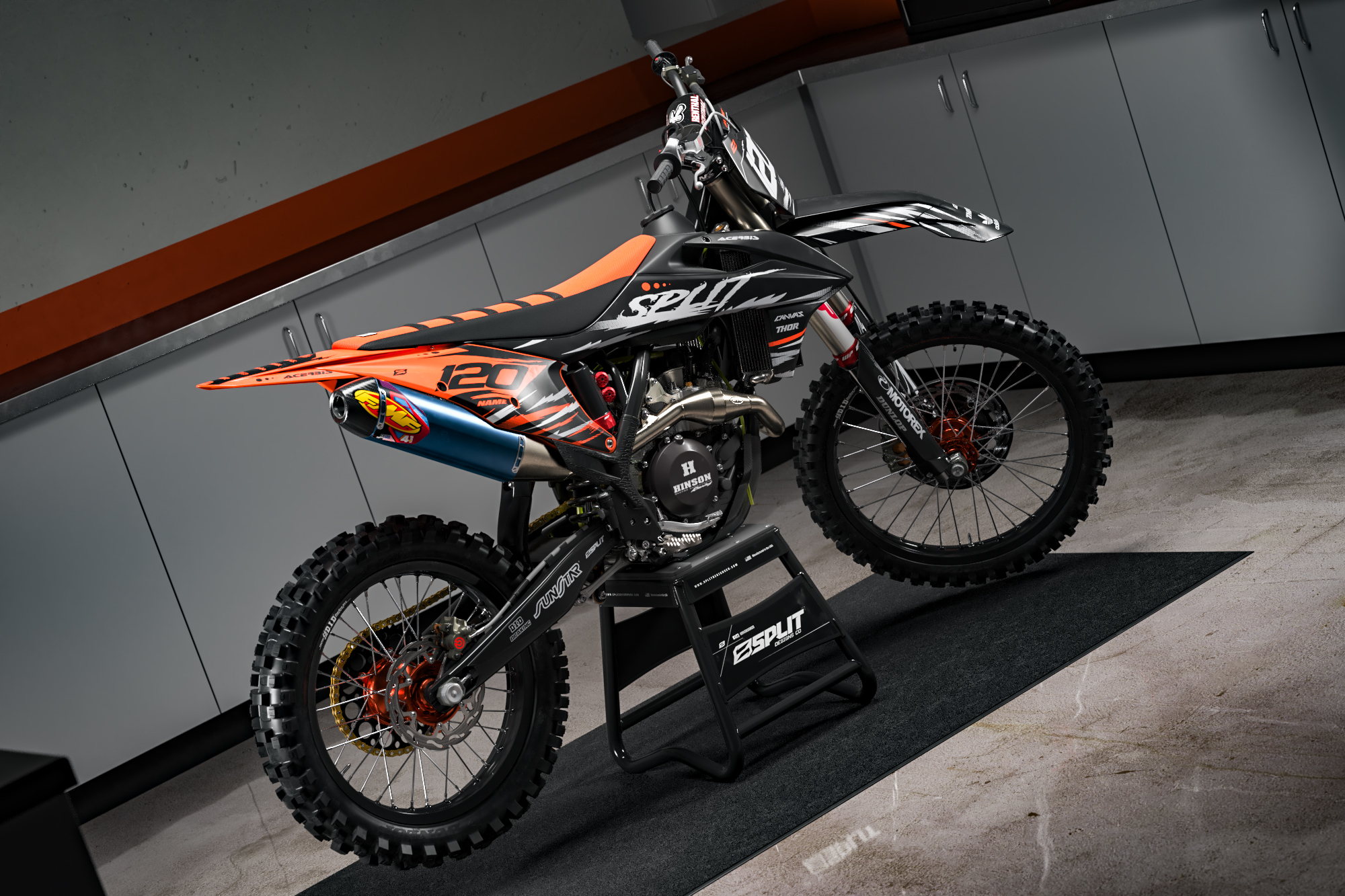 KTM ‘SLIVER ORANGE’ KIT Split Designs Co