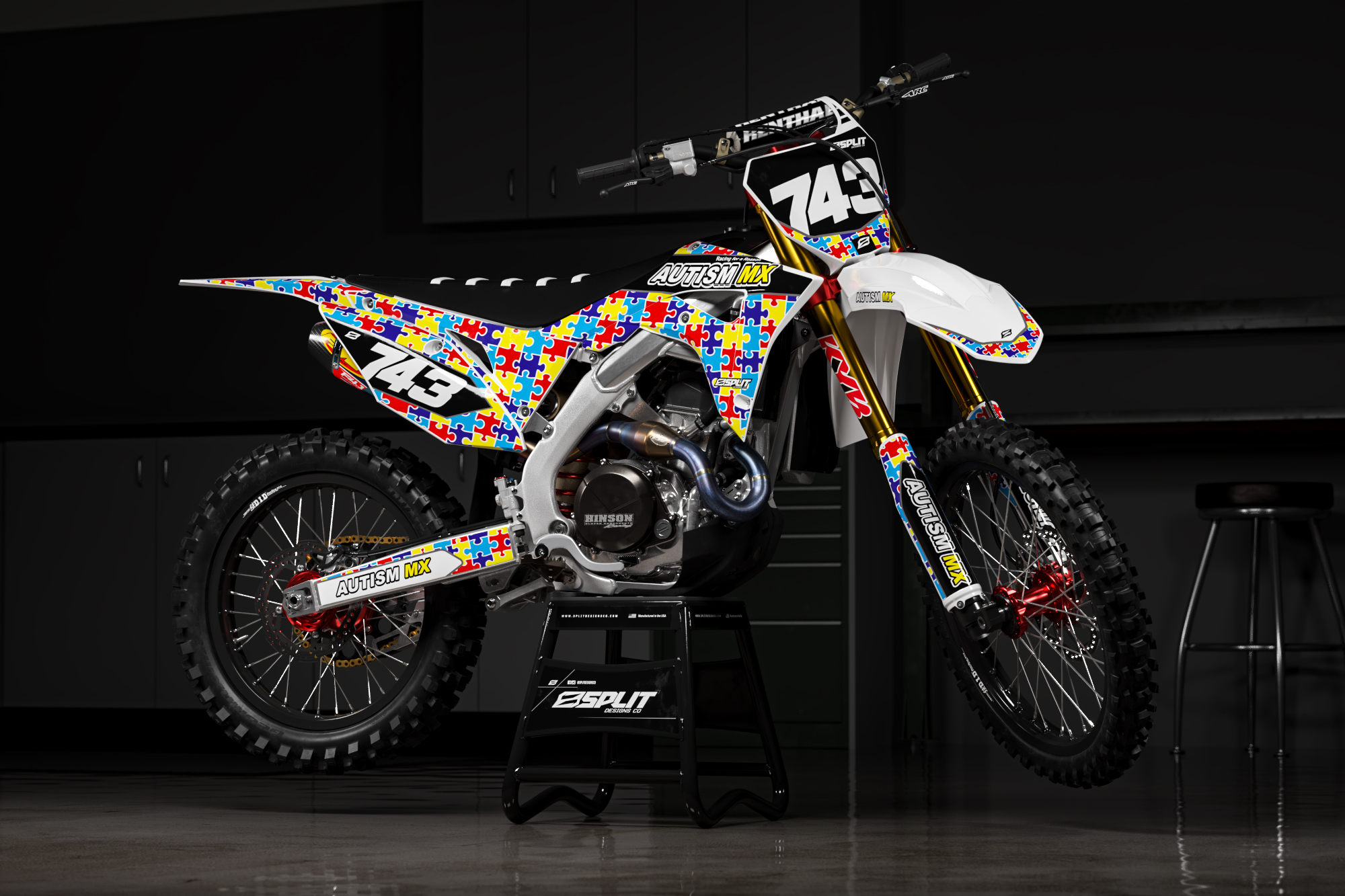 AUTISM MX Graphics Kit (All Bikes) Split Designs Co