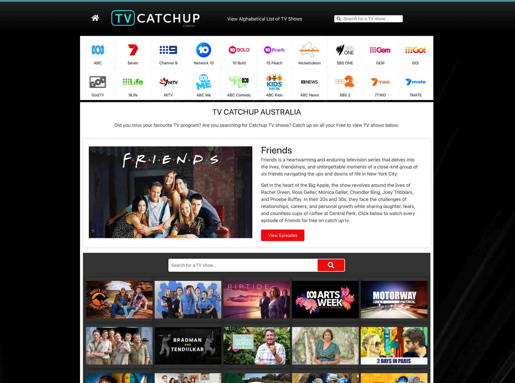 TV Catchup site Splotch Studio