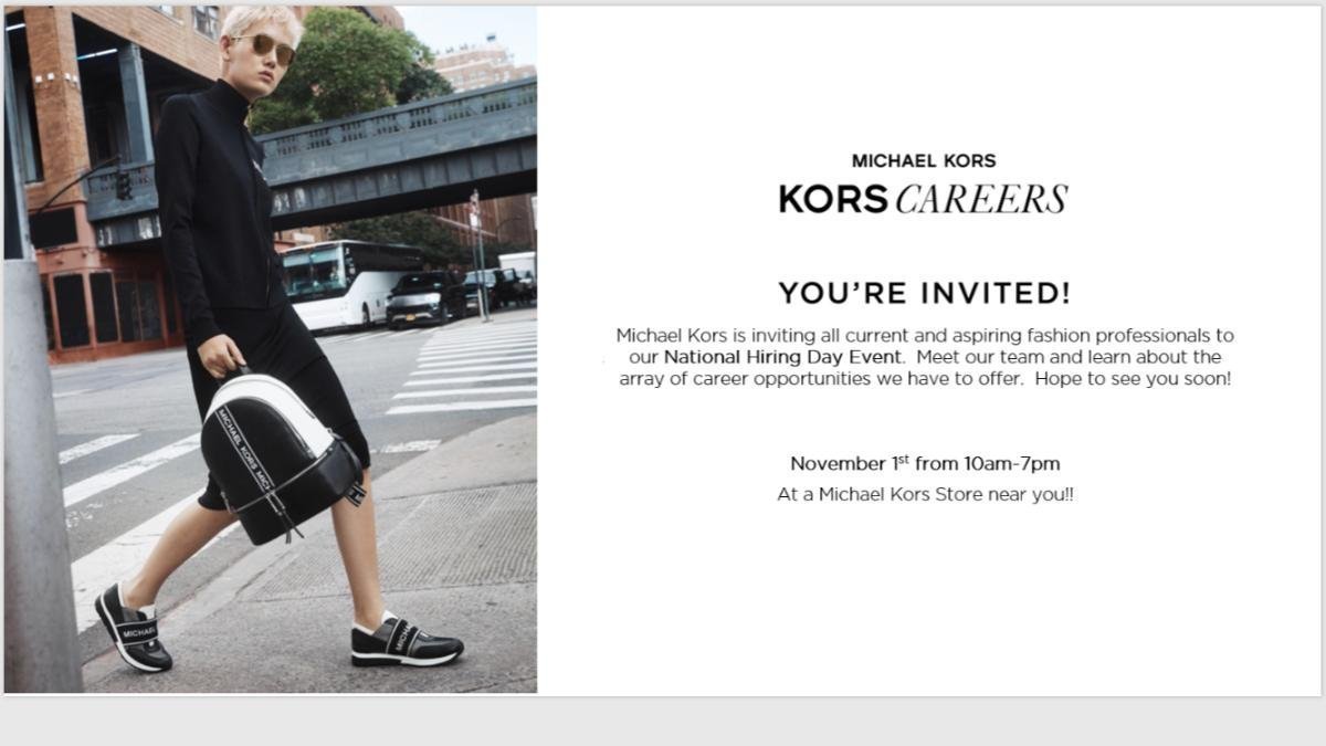 Descubrir 60+ imagen michael kors hiring Abzlocal.mx