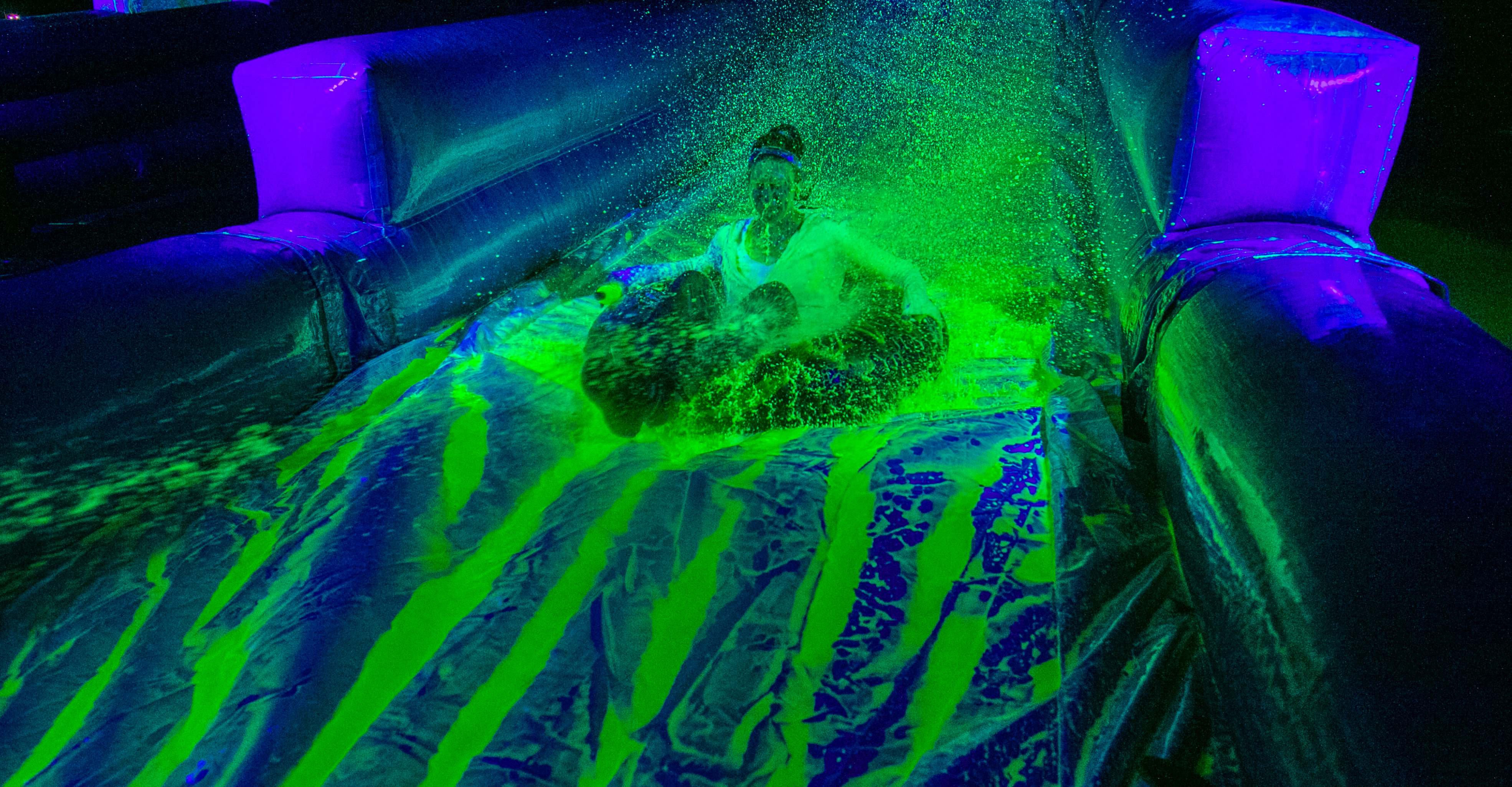 There's a GlowintheDark Water Slide Coming to NYC This Summer