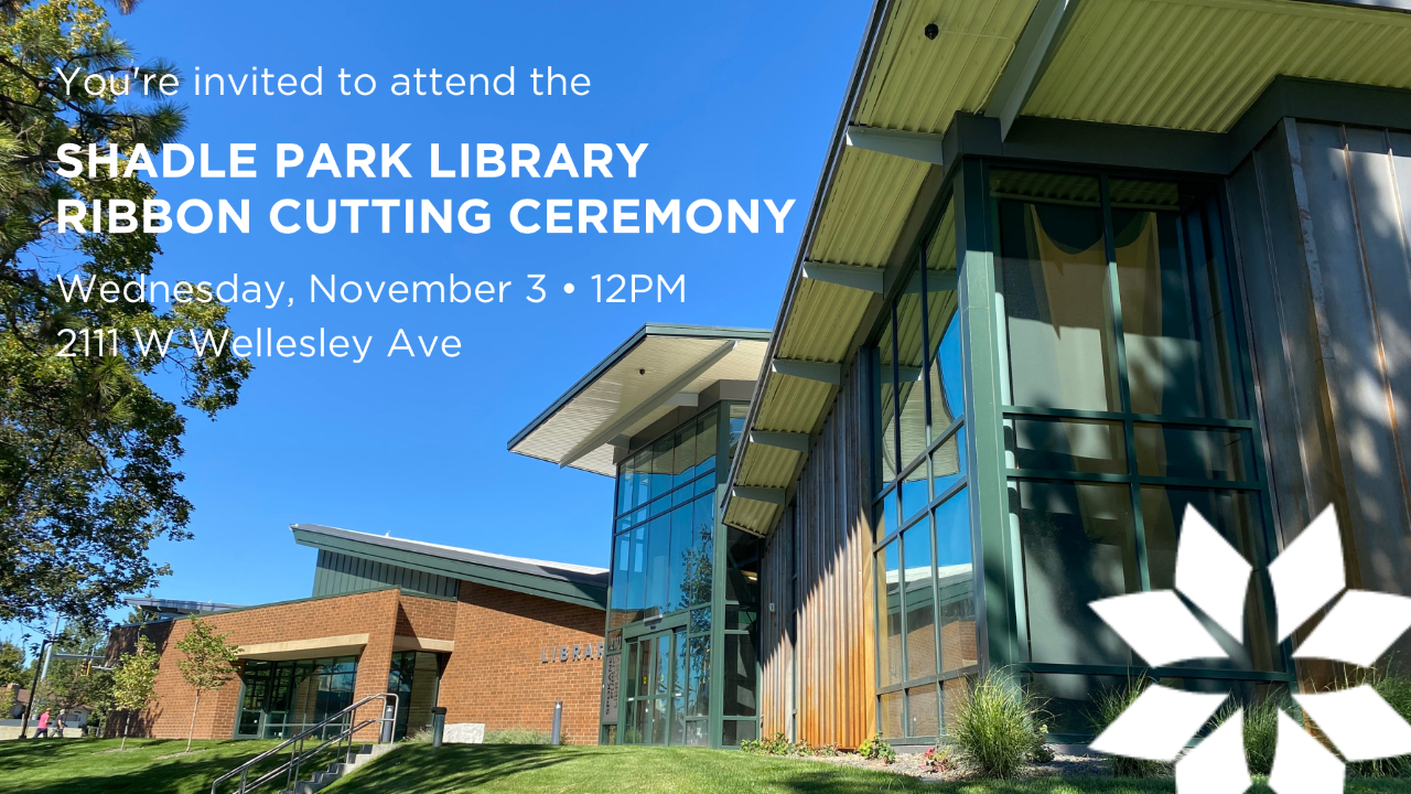 Shadle Park Ribbon Cutting November 3 from 122 p.m. Spokane Arts