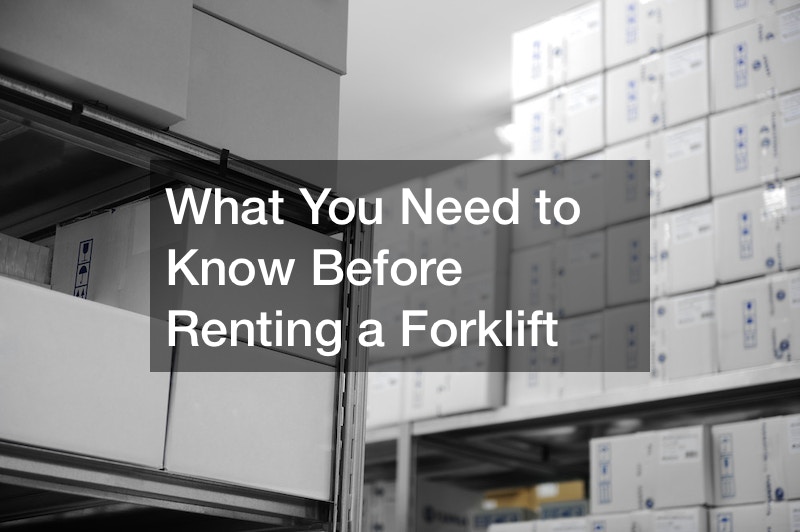 What You Need to Know Before Renting a Forklift Spokane Events